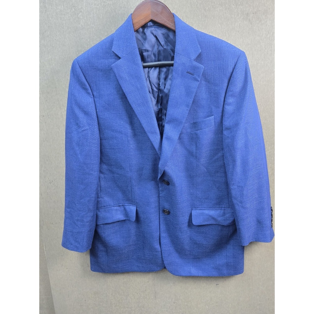 Lauren Ralph Lauren Blue Blazer Sport Coat Mens 38S Textured